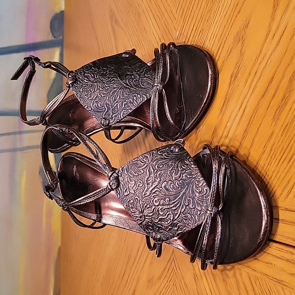 Carlos Santana Bronze Sandals